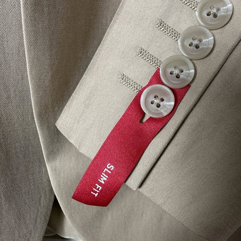 J Ferrar Men's 40S Slim Fit Blazer Brown Wedding Formal Party Holiday‎ NEW